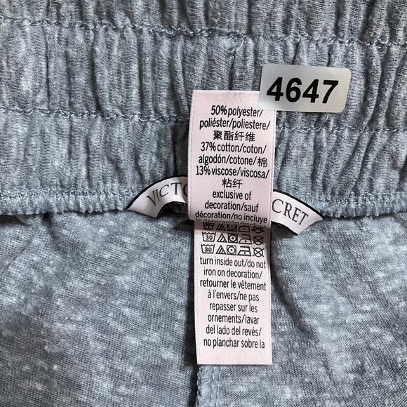 Victoria's Secret Women Sleepwear Pijama Pants size M Gray Elastic Waist Joggers - Picture 3 of 9